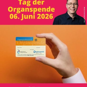 Tag der Organspende am 06. Juni: Ein kleiner Schritt – eine große Wirkung.
