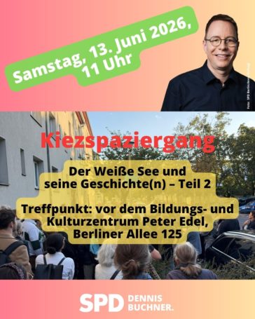 Kiezspaziergang “Der Weiße See und seine Geschichte(n) – Teil 2”