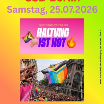 Berlin bleibt Regenbogenhauptstadt – Vielfalt verteidigen, Demokratie stärken