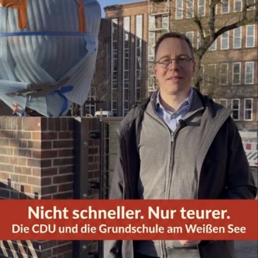 Mit der Wahrheit sparsam unterwegs: Die CDU und die Grundschule am Weißen See