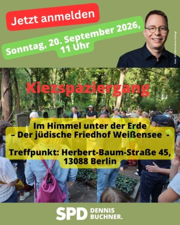 Rundgang “Im Himmel unter der Erde” – Der jüdische Friedhof Weißensee