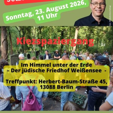 Rundgang “Im Himmel unter der Erde” – Der jüdische Friedhof Weißensee