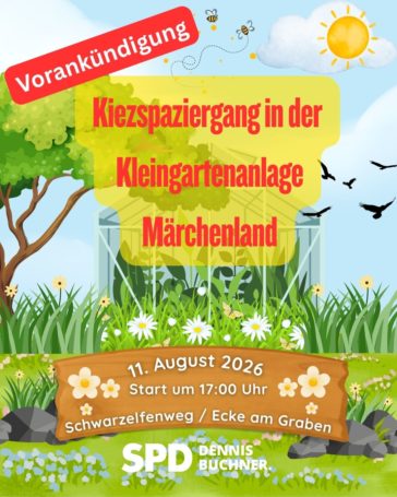 Kiezspaziergang in der Kleingartenanlage Märchenland nördlich der Stadtrandsiedlung Malchow