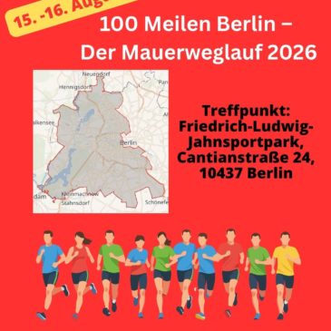 100MeilenBerlin – Der Mauerweglauf 2026