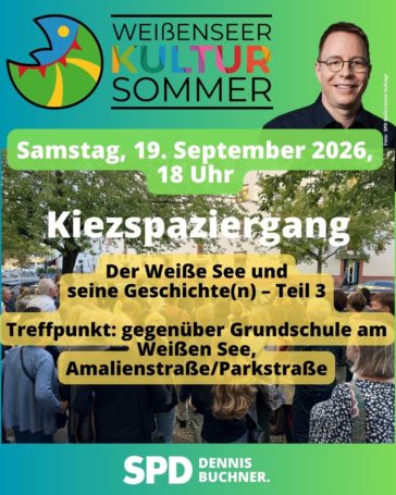 19. September 2026 – Kiezspaziergang Weißensee heute – auf den Spuren aktueller politischer Projekte – Teil 3