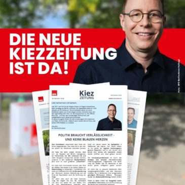 Die neueste Ausgabe der Kiezzeitung für Weißensee, Blankenburg und für die Stadtrandsiedlung Malchow ist da!