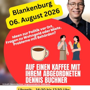 06. August 2026 – Auf einen Kaffee mit Dennis Buchner – Blankenburg – Dorfanger-Bücherbox