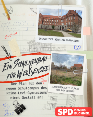 Campusplan Primo-Levi-Gymnasium nimmt Gestalt an: Ein Meilenstein für den Schulneubau in Weißensee