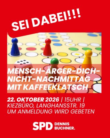 Mensch-Ärgere-Dich-Nicht-Nachmittag am 22.10.2026