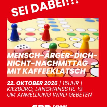 Mensch-Ärgere-Dich-Nicht-Nachmittag am 22.10.2026